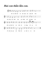 Tài liệu Bài hát hai con thằn lằn con (lời bài hát có nốt) ppt