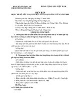 Bài soạn TOÀN BỘ BIỂU MẪU ĐÁNH GIÁ XLĐV NĂM 2009