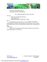 Tài liệu Bài 1: Điều khiển IO(Vào- Ra) với led đơn. pptx