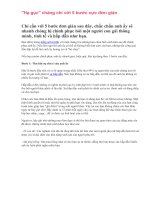 "Hạ gục" chàng chỉ với 5 bước cực đơn giản