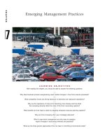 Emerging management practices 