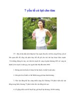 Tài liệu 7 yếu tố có lợi cho tim docx