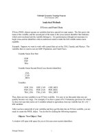 Tài liệu Analytical Methods: EViews and Panel Data ppt