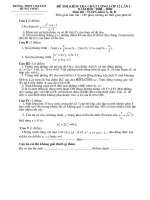 Tài liệu Đề thi thử ĐH lần 1 môn toán năm học 2008 - 2009