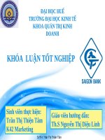 Slide phân tích các yếu tố ảnh hưởng đến quyết định sử dụng dịch vụ tiền gửi của khách hàng cá nhân tại ngân hàng TMCP sài gòn công thương chi nhánh huế 