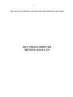 Tài liệu Qui phạm Trung quốc về bê tông đầm lăn ppt