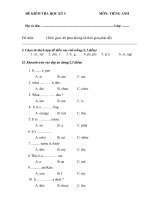 Gián án Let''''s go 1Ade kiem tra ky I (de chan 10-11).
