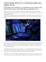 Người nghiện Internet sẽ có biểu hiện giống như nghiện ma túy