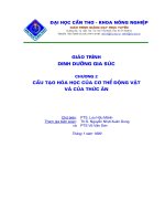 Tài liệu Cấu tạo hóa học của cơ thể động vật doc