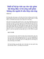 Tài liệu Thiết kế bộ lọc tích cực cho việc giảm hài dòng điện và bù công suất phản kháng cho nguồn lò nấu thép cảm ứng pptx
