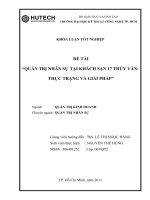 Quản trị nhân sự tại khách sạn 17 thùy vân thực trạng và giải pháp 