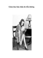 Tài liệu Giảm đau bàn chân do tiểu đường doc