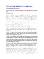 Tài liệu VẤN ĐỀ VÀ TƯƠNG LAI CỦA LOGIC HỌC doc