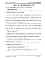 DỰNG QUẢN TRỊ CHIẾN lược cấp đơn vị KINH DOANH 