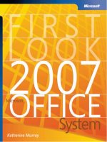 Tài liệu First Look 2007 Microsoft Office System - MS Press 2006 pdf
