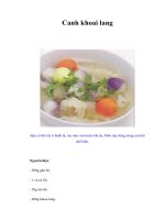 Tài liệu Canh khoai lang doc