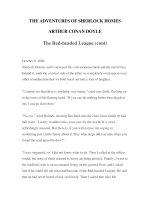 Tài liệu LUYỆN ĐỌC TIẾNG ANH QUA TÁC PHẨM VĂN HỌC-THE ADVENTURES OF SHERLOCK HOMES -ARTHUR CONAN DOYLE 2-2 pdf