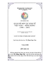 Quan hệ hợp tác kinh tế việt nam   hồng kông (1986   2007) 