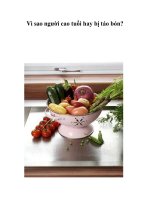 Tài liệu Vì sao người cao tuổi hay bị táo bón? pptx