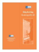 Tài liệu Hướng dẫn sử dụng Đèn chiếu vàng da KSE - LED ppt