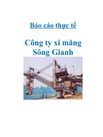 Tài liệu Báo cáo thực tế Công ty xi măng Sông Gianh pdf