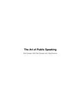 The art of public speaking 