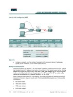 Tài liệu Lab 1.1.4b Configuring NAT doc