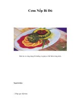 Tài liệu Cơm Nếp Bí Đỏ doc