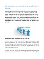 Tài liệu Xây dựng thương hiệu: Cách nào để tạo bản sắc và giá trị khác biệt? doc