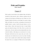 Tài liệu LUYỆN ĐỌC TIẾNG ANH QUA TÁC PHẨM VĂN HỌC-Pride and Prejudice -Jane Austen -Chapter 27 docx