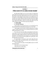CHƯƠNG 1: TỔNG QUAN VỀ TÀI CHÍNH DOANH NGHIỆP