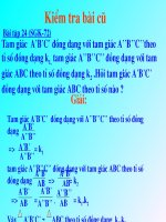 Bài giảng hinh hoc 8 tiet 43