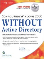 Tài liệu Configuring Windows 2000 without Active Directory doc