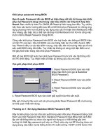 Tài liệu Khôi phục password trong BIOS pdf