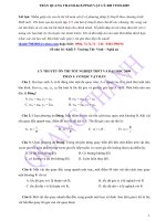 Tài liệu 533 câu trắc nghiệm lý thuyết 12_Trần Quang Thanh pdf