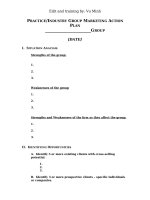 Tài liệu Practice/ Industry group marketing action plan pdf