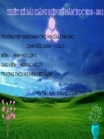 Tài liệu Trường hợp bằng nhau của hai tam giác