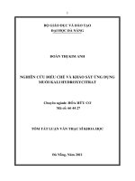 Nghiên cứu điều chế và khảo sát ứng dụng muối kali hydroxycitrat  