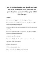 Tài liệu Đình chỉ hiệu lực công nhận cơ sở sản xuất, kinh doanh thủy sản đủ điều kiện đảm bảo vệ sinh an toàn thực phẩm (thuộc thẩm quyền của Sở Nông nghiệp và Phát triển nông thôn) pdf