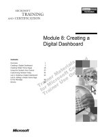 Tài liệu Module 8: Creating a Digital Dashboard ppt