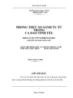 Phương thức so sánh tu từ trong ca dao tình yêu 
