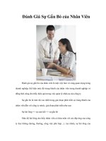 Tài liệu Đánh Giá Sự Gắn Bó của Nhân Viên pptx