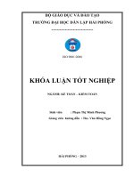 Hoàn thiện công tác tổ chức lập và phân tích bảng cân đối kế toán tại công ty cổ phần mỹ hảo 