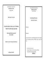 Ứng dụng thuật toán lauc VF trong truyền tải dữ liệu mạng OBS 