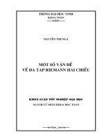 Một số vấn đề về đa tạp riemann hai chiều 