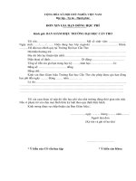 Tài liệu ĐƠN XIN GIA HẠN ĐÓNG HỌC PHÍ doc