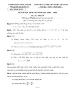 Bài giảng Đề và đáp án thi HSG Toán 9 năm 08-09