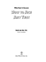 Tài liệu HOW TO ACE ANY TEST docx