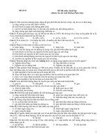 Tài liệu Đề trắc nghiệm ĐH môn Sinh (Không phân ban)_Số 51 docx