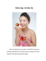Tài liệu Khỏe đẹp với dâu tây pdf